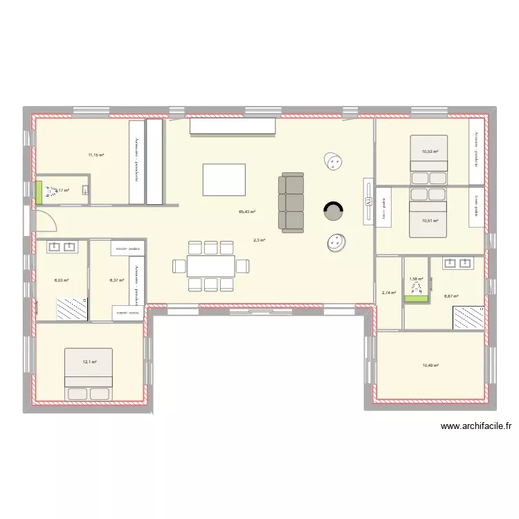 DOSSIER LUCAS WARREN. Plan de 13 Pièces et 307 m² DOSSIER LUCAS WARREN. Plan de 13 Pièces et 307 m²