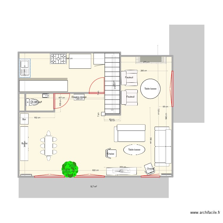Foch Etage jour V2. Plan de 0 pièce et 0 m2