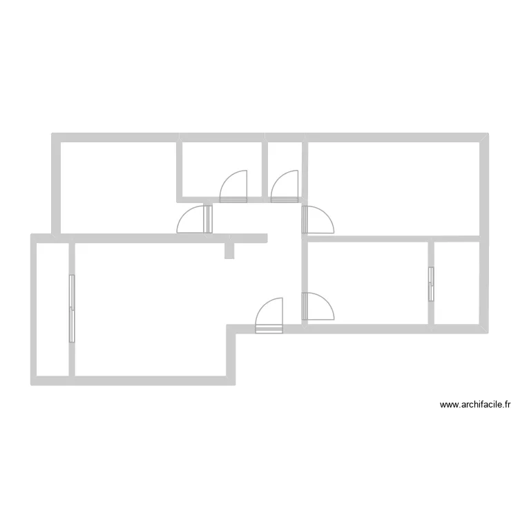 Nouvelle maison. Plan de 6  et 70 m²