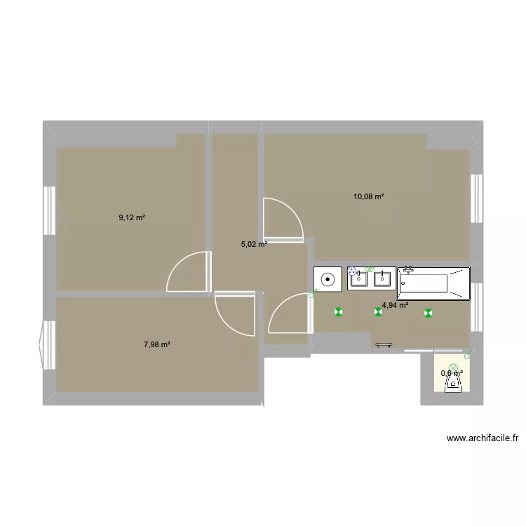 Floor5. Plan de 6 et 38 m² Floor5. Plan de 6 et 38 m²