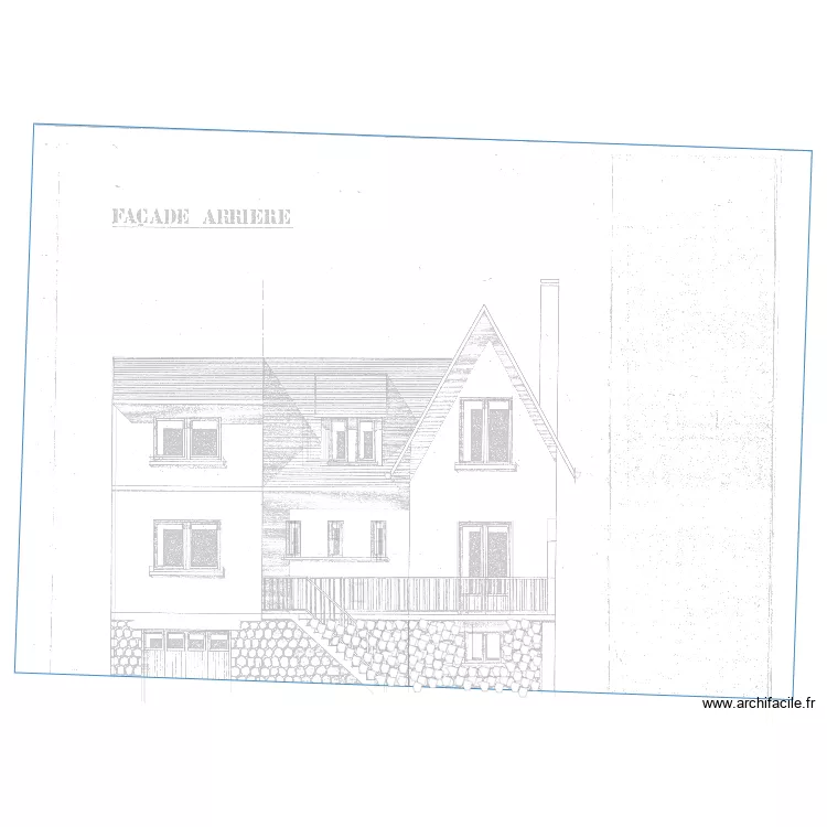 fa&ccedil;ade arri&egrave;re 1. Plan de 