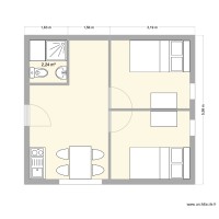 Appartement double 30,7M2