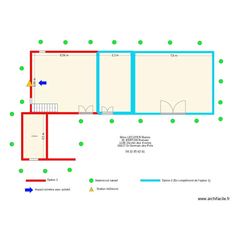 BERTON. Plan de 4 et 116 m² BERTON. Plan de 4 et 116 m²