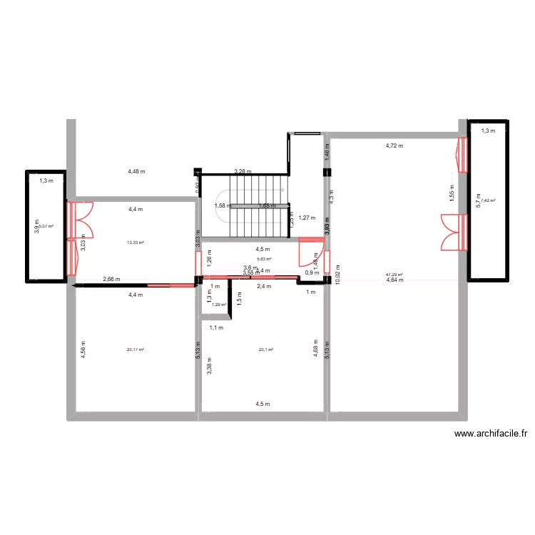 PLAN APPPARTEMENT CEUSE DE BASE. Plan de 8 et 121 m² PLAN APPPARTEMENT CEUSE DE BASE. Plan de 8 et 121 m²
