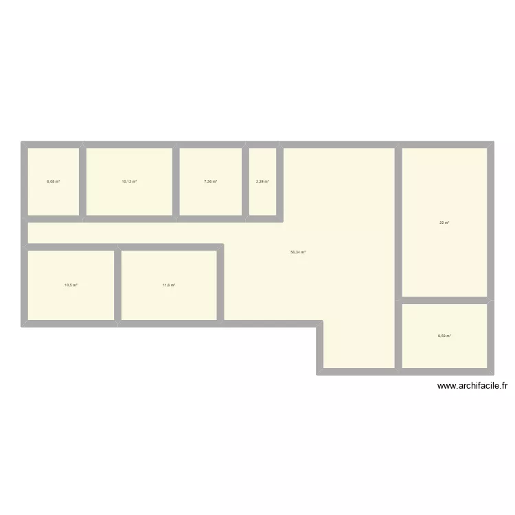 Essai plan. Plan de 9 et 137 m² Essai plan. Plan de 9 et 137 m²