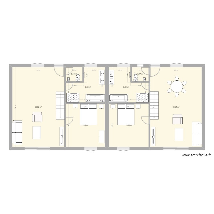 maison. Plan de 0 pièce et 0 m2