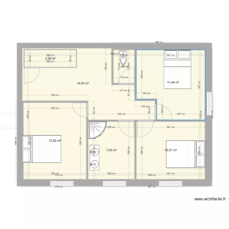 plan 1 etage. Plan de plan 1 etage. Plan de