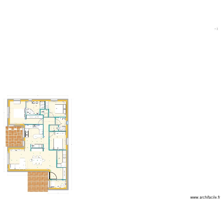 kevin3. Plan de 18 pièces et 291 m2