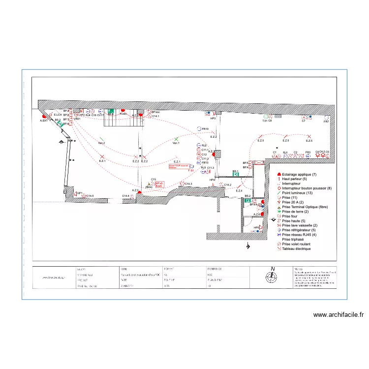 Renov restaurant RDC. Plan de 