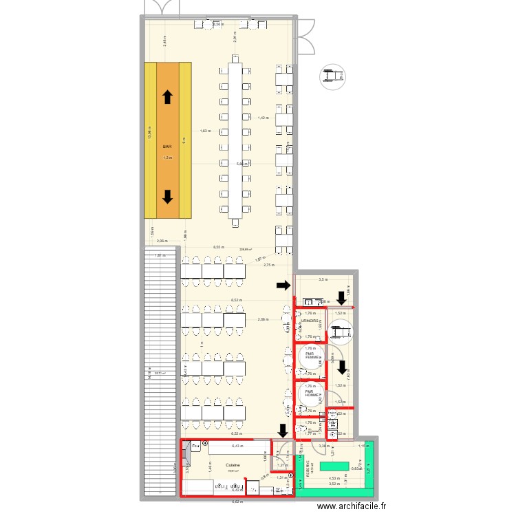 BENETI 3.2. Plan de 3 pièces et 275 m2