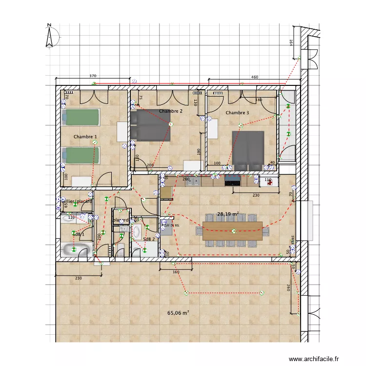 plan elec ile r&eacute; existant. Plan de 