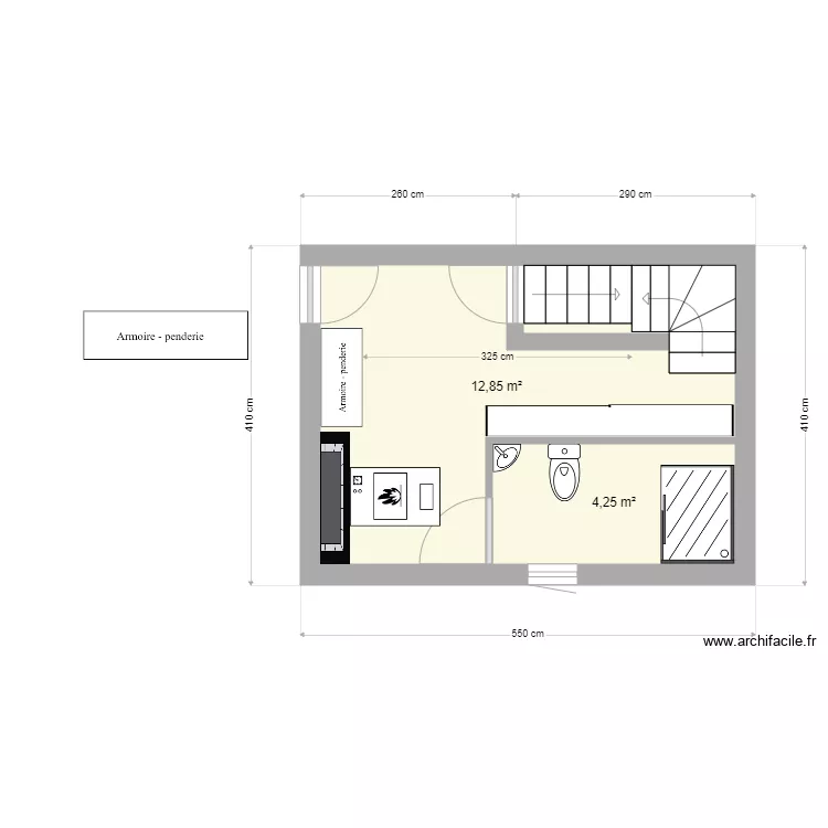 Grange RDC SDB2. Plan de 2 et 17 m² Grange RDC SDB2. Plan de 2 et 17 m²