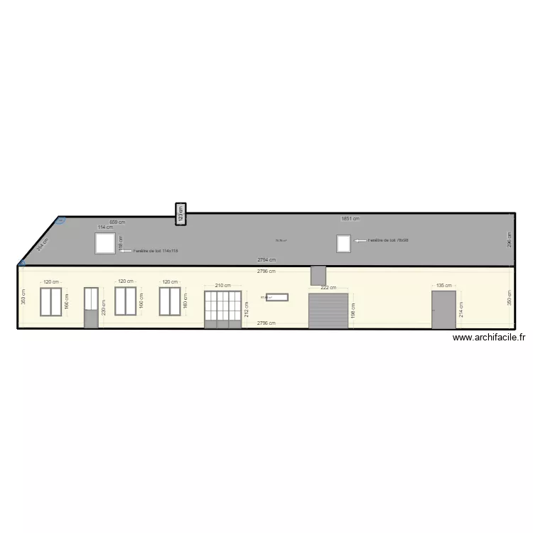 plan maison facade sud. Plan de 
