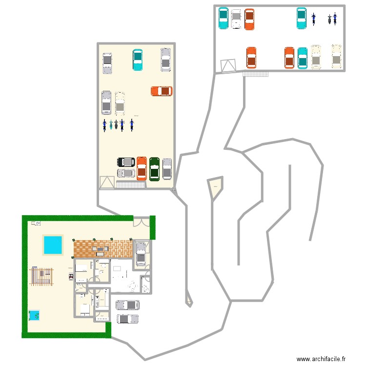 CACAZE2. Plan de 255 pièces et 3852 m2