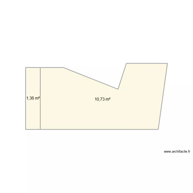 PARIS 21 BIS MOTTE. Plan de 2 et 12 m² PARIS 21 BIS MOTTE. Plan de 2 et 12 m²
