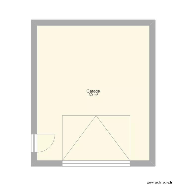 Garge. Plan de 1  et 30 m²