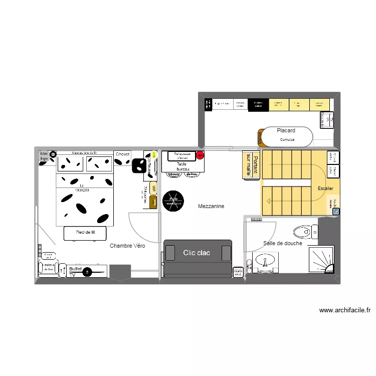 Mt 2 M. Plan de 5 pièces et 29 m² Mt 2 M. Plan de 5 pièces et 29 m²