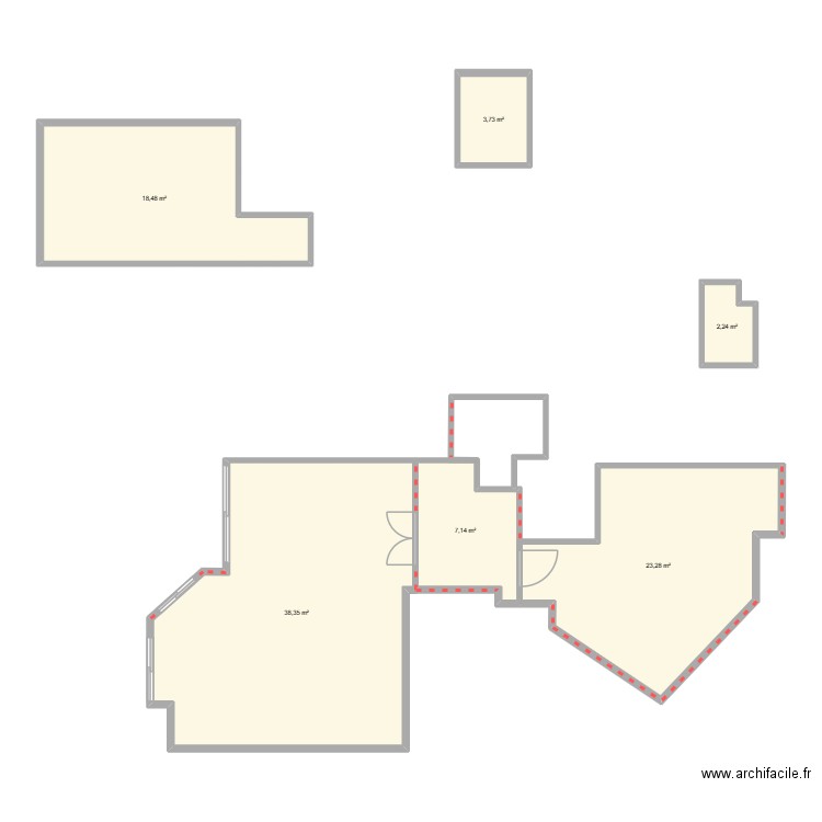 Pasteur1. Plan de 6 pièces et 93 m2