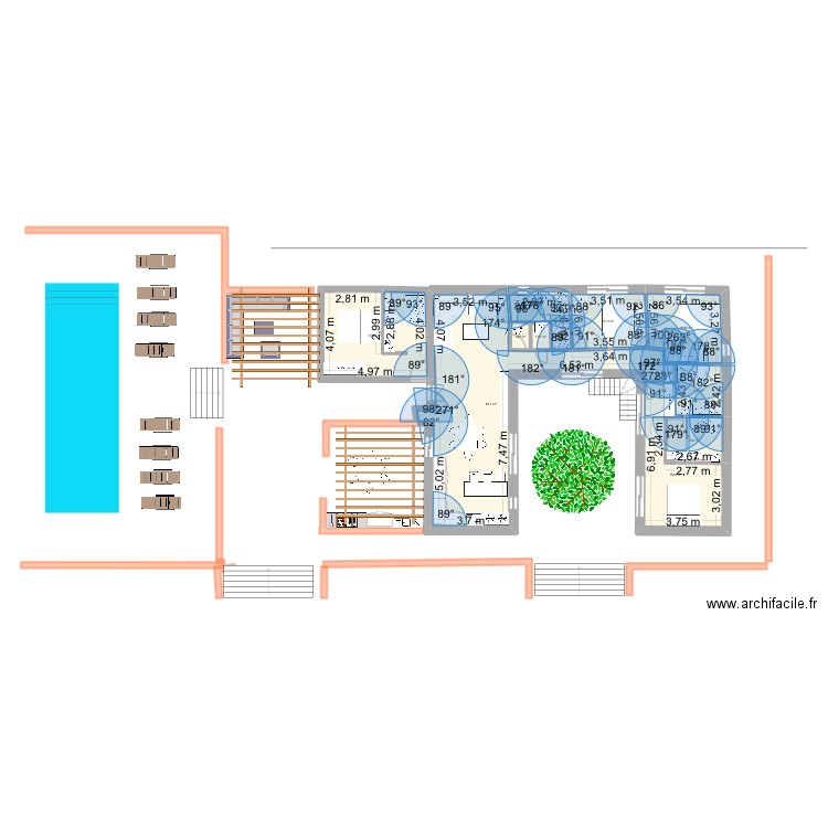 Pouilles 8 moût. Plan de 10 pièces et 121 m2