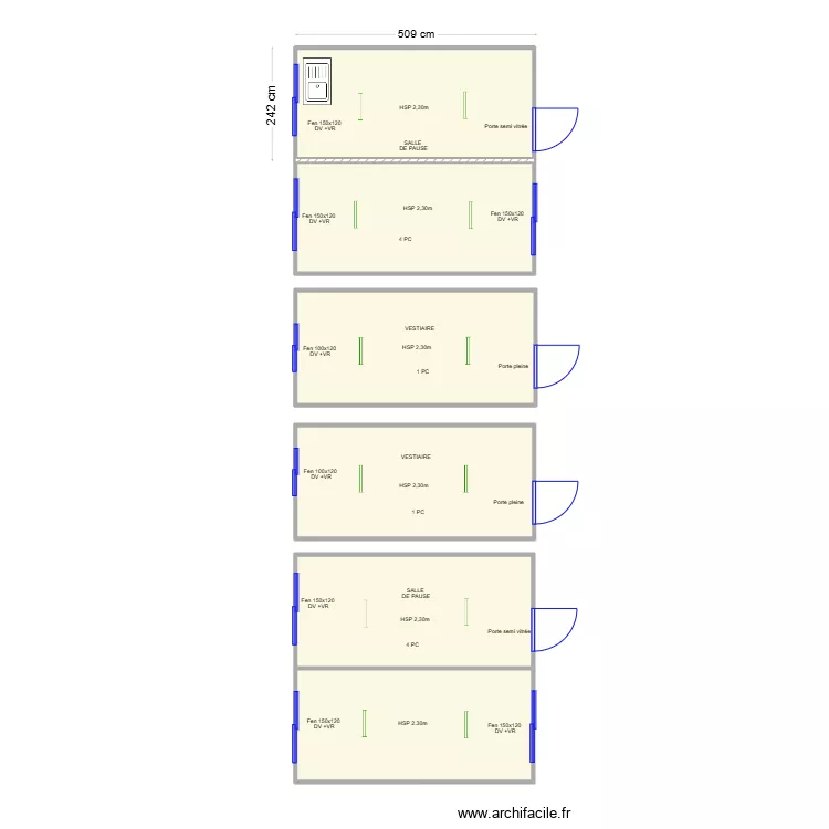 Projet GINEYS ANDREZIEUX. Plan de 