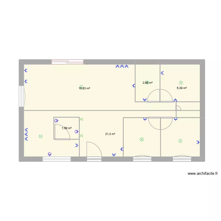 SHEMA DE MA MAISON DE REVE. Plan de 5 pièces et 48 m² SHEMA DE MA MAISON DE REVE. Plan de 5 pièces et 48 m²