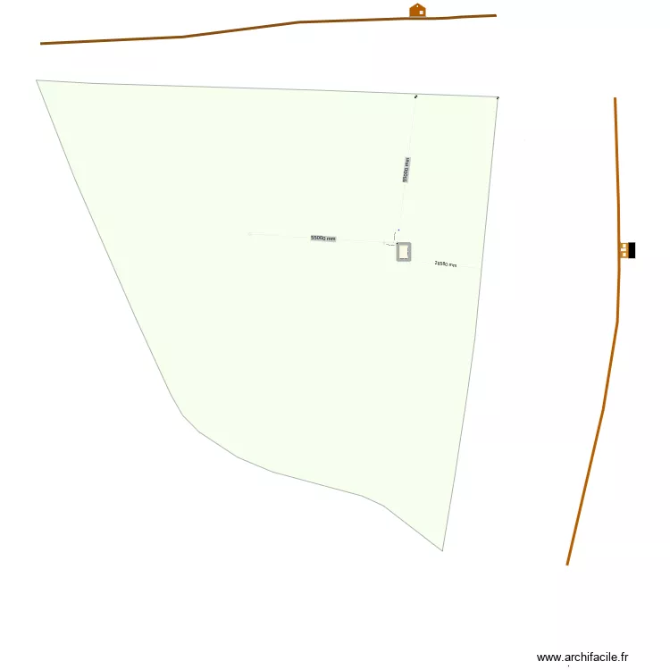 pente du terrain. Plan de pente du terrain. Plan de