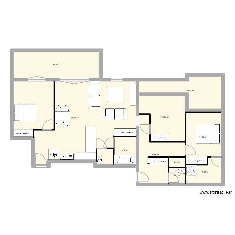 plan travaux. Plan de 0 pièce et 0 m2