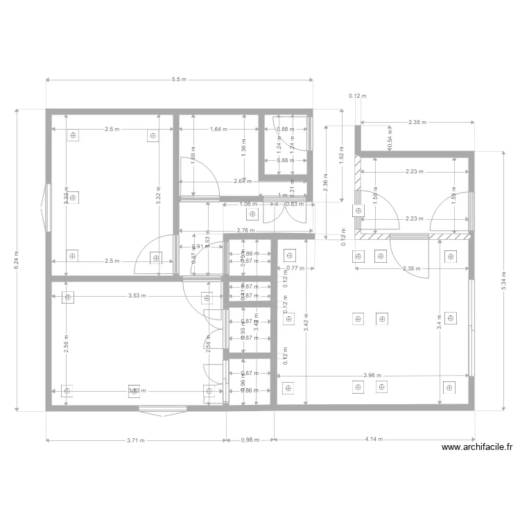agde. Plan de 6  et 28 m²