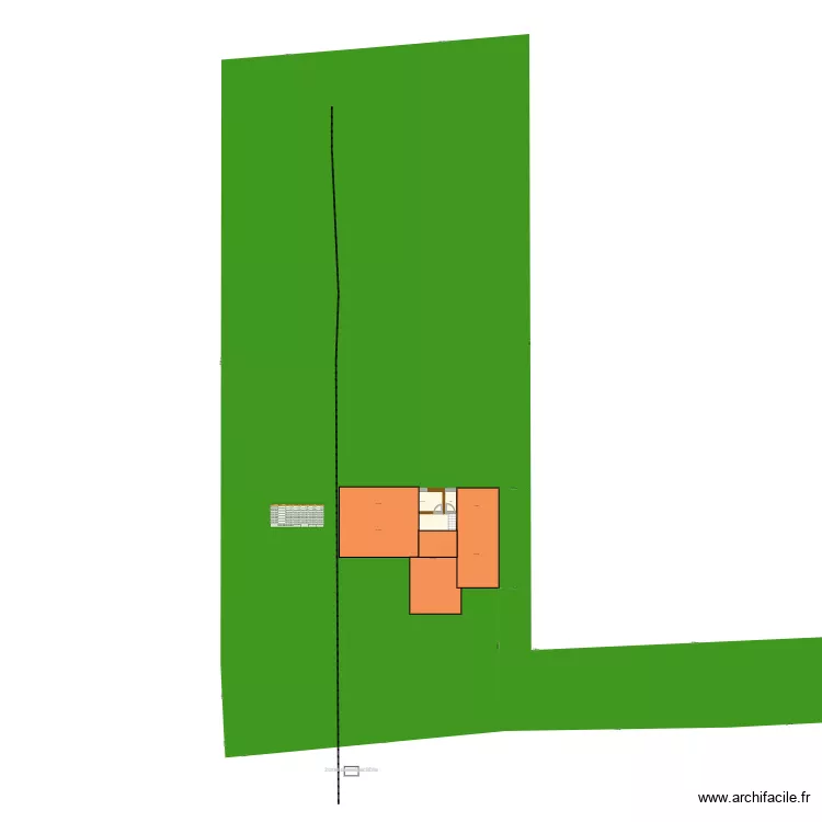 maison sansan. Plan de 9 pièces et 149 m²