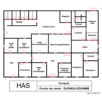 circuit existant des lampes et des prises  CS DJONDJI ZOUNME