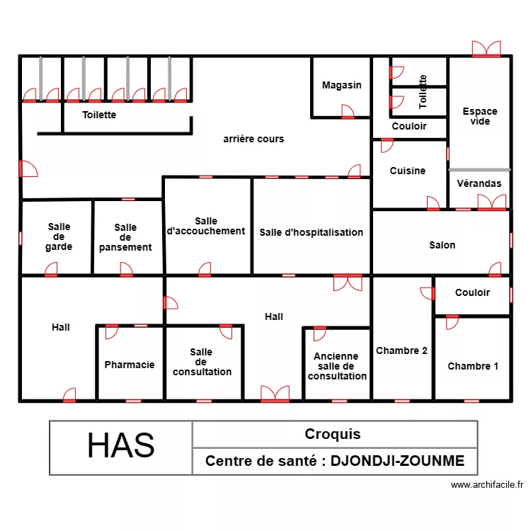 circuit existant des lampes et des prises CS DJONDJI ZOUNME. Plan de circuit existant des lampes et des prises CS DJONDJI ZOUNME. Plan de