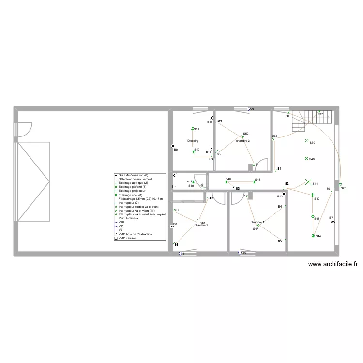 gerard Herry Donovan 1er etage elc. Plan de 8  et 173 m²
