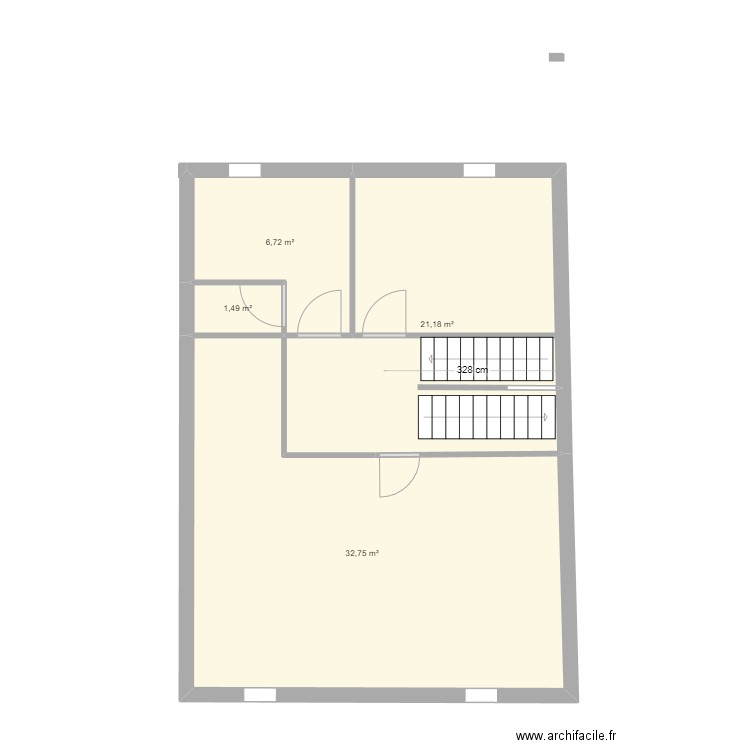 DenisSube3 - r+2 Clement PLANES. Plan de 4 pièces et 62 m2