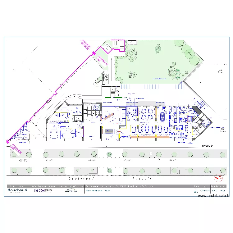 CNC restaurant. Plan de 