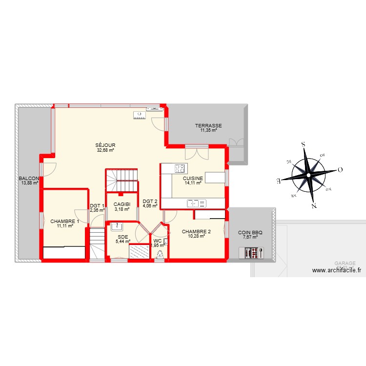 BI26863 -. Plan de 29 pièces et 282 m2