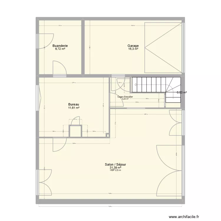 HOUGRON. Plan de 27 pièces et 211 m²