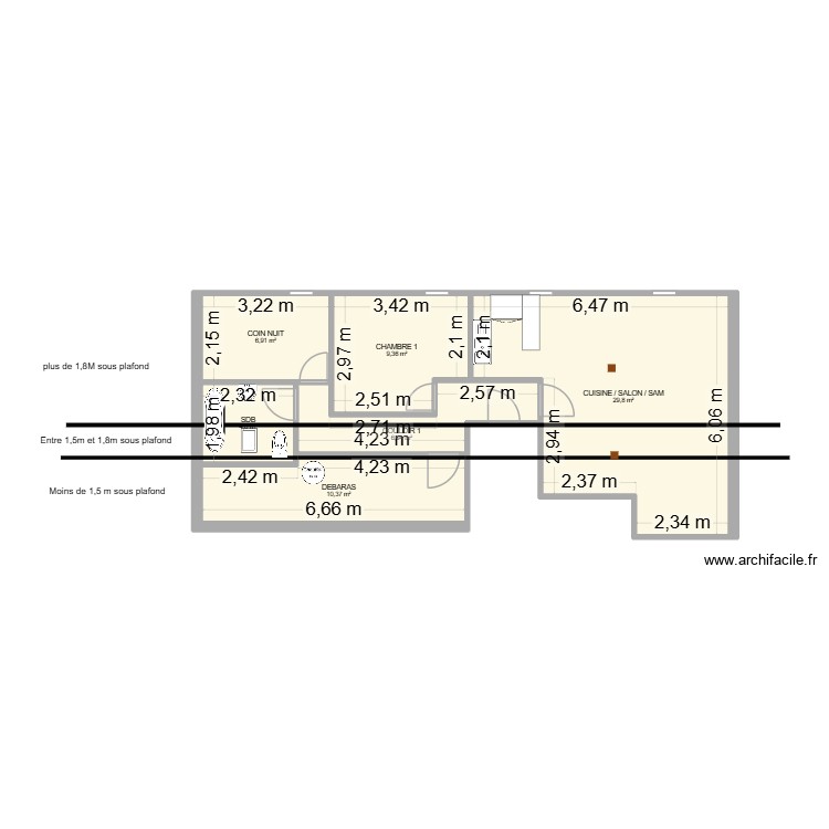 ETAGE 2. Plan de 0 pièce et 0 m2