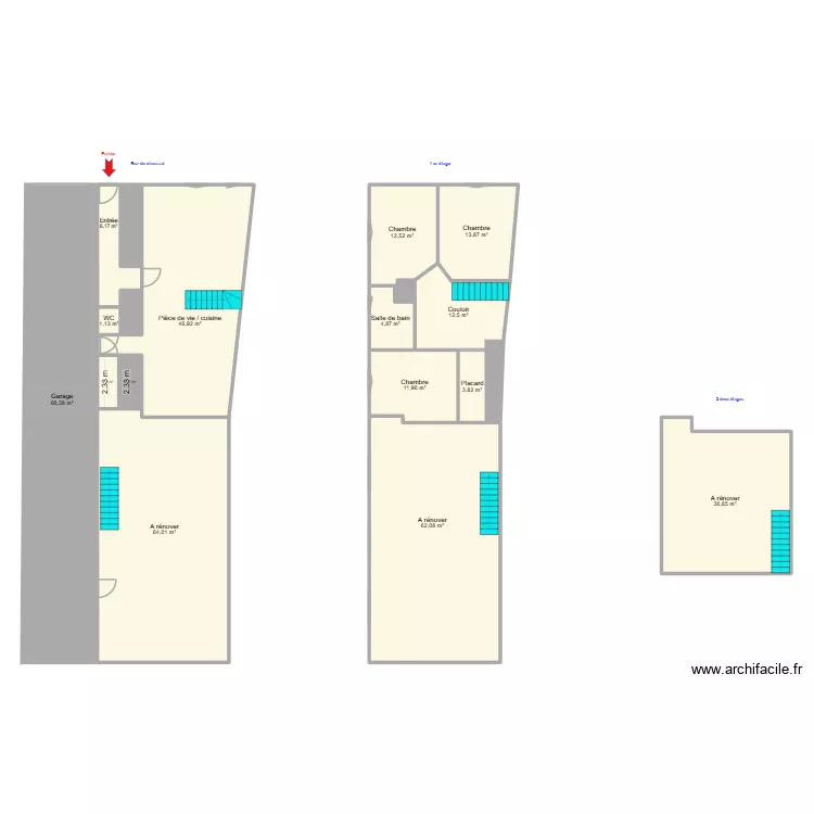NOEL. Plan de 20 Pièces et 357 m²