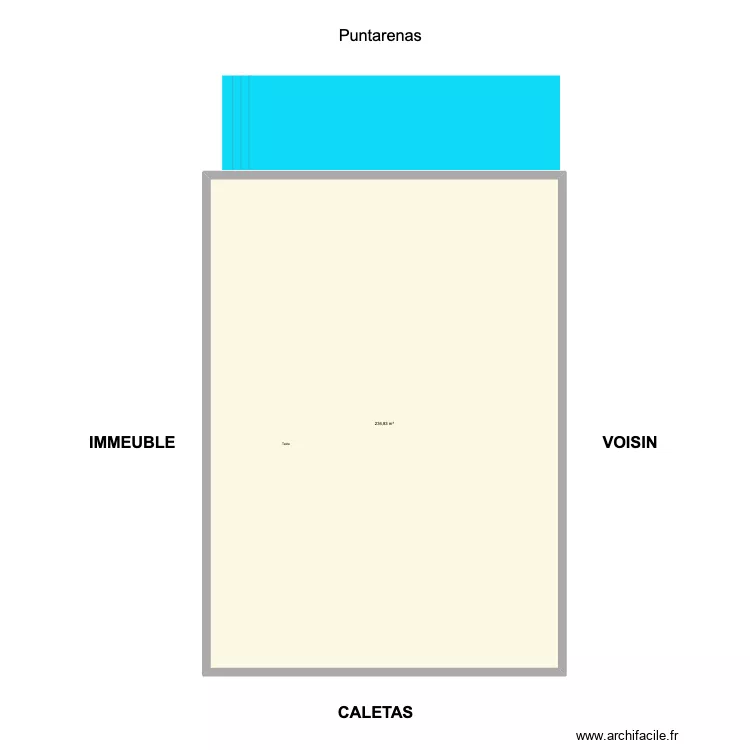nativa. Plan de 1  et 235 m²