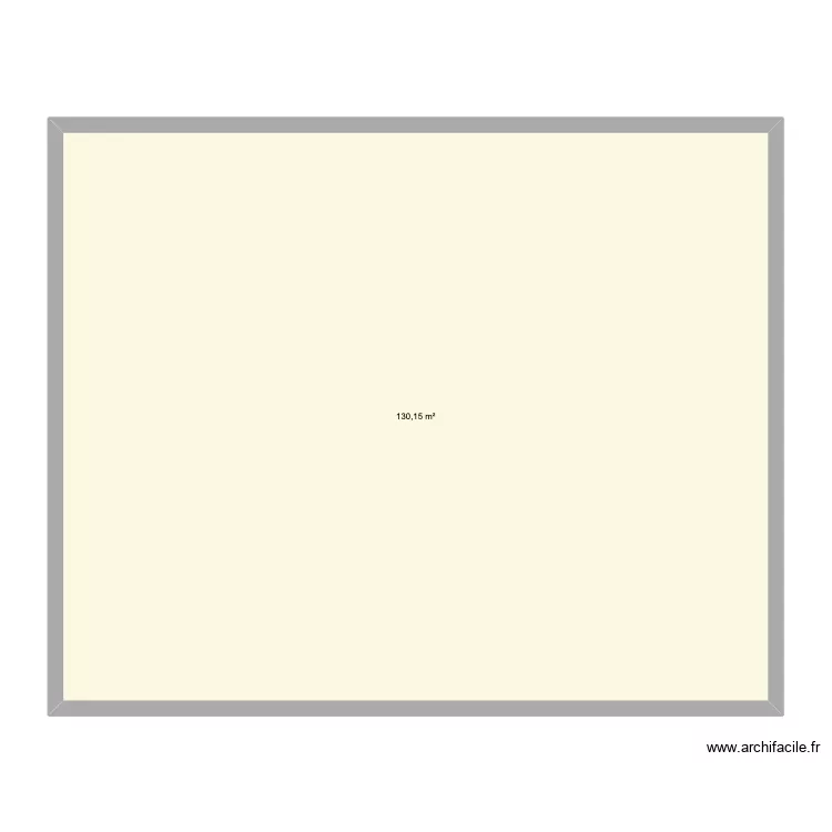 Plan carr&eacute; enes. Plan de 1 Pièce et 130 m²