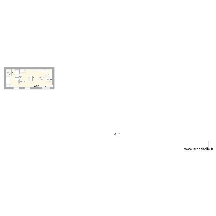 nouvelle se. Plan de 1 pièce et 30 m2