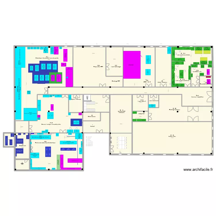 Plan_Banc / Equipement_Labo. Plan de 22 et 1756 m² Plan_Banc / Equipement_Labo. Plan de 22 et 1756 m²