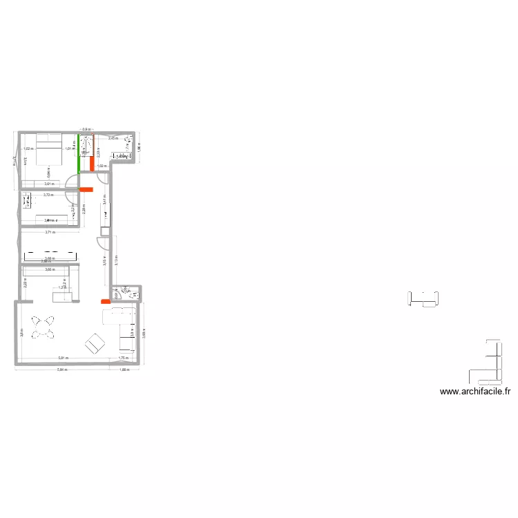 plan projet cuisine ouverte vers le hall _22.09.25. Plan de plan projet cuisine ouverte vers le hall _22.09.25. Plan de