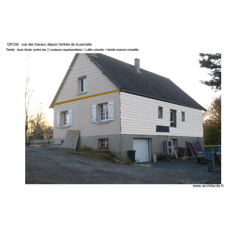modif facade. Plan de modif facade. Plan de