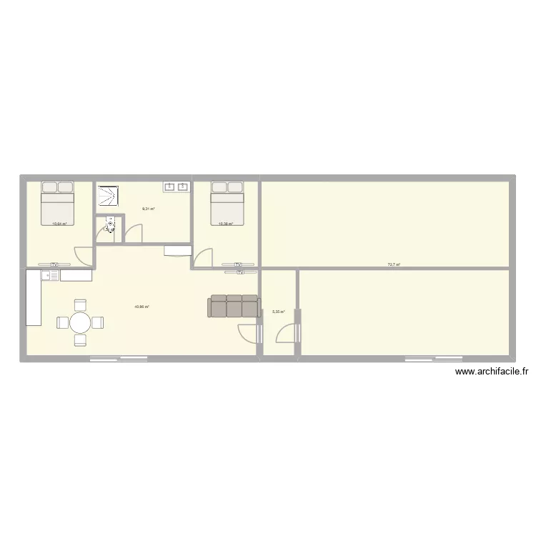 projet montblanc. Plan de 7 Pièces et 151 m² projet montblanc. Plan de 7 Pièces et 151 m²