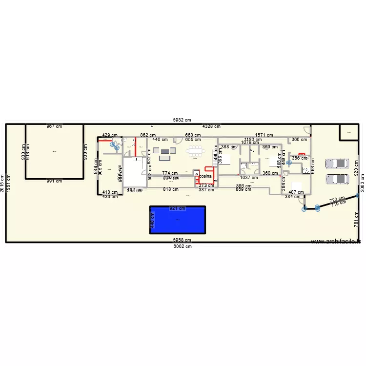 casa de mi amor 1. Plan de 20  et 1175 m²