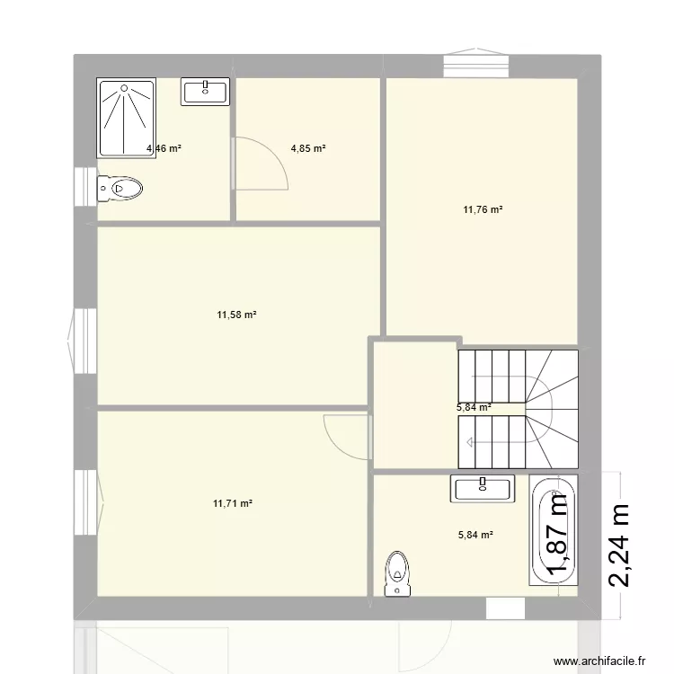 KL jouars. Plan de 