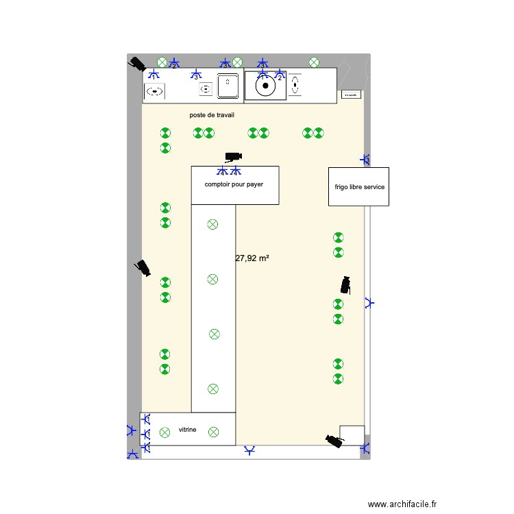 orbeliani2. Plan de 2 pièces et 28 m2