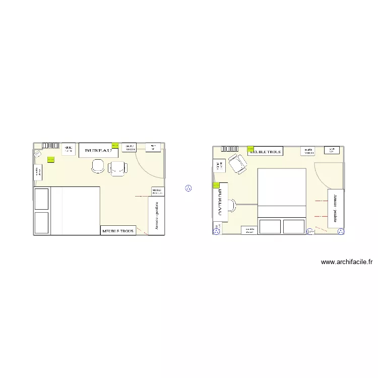 CHAMBRE. Plan de CHAMBRE. Plan de