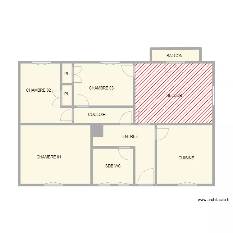 DURAND LANGOGNE 2. Plan de 12  et 60 m²
